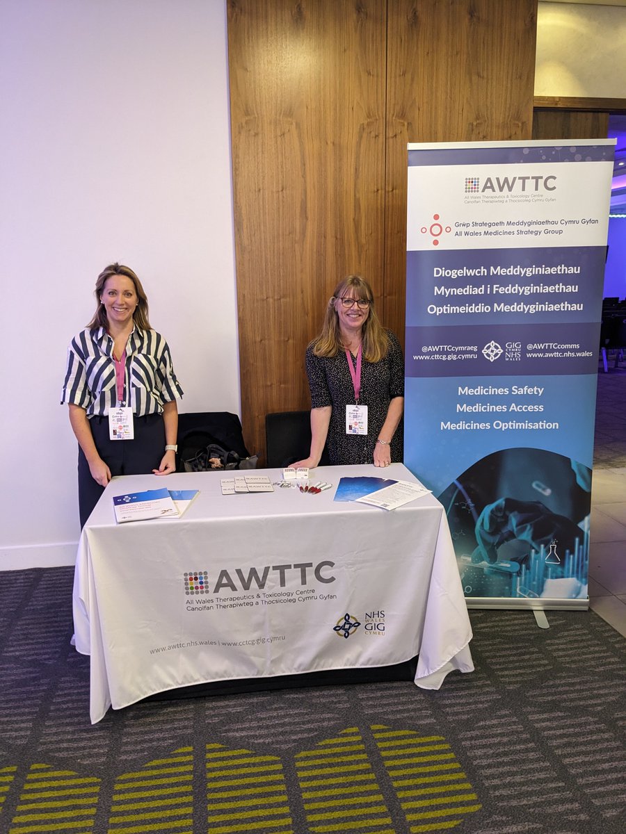 Today we’re delighted to be at the @ABPI Conference in London. It’s going to be a great day with interesting speakers come and see us on stand 18 and find out more about the work we do in making medicines safer for patients in Wales. #ABPIConf24