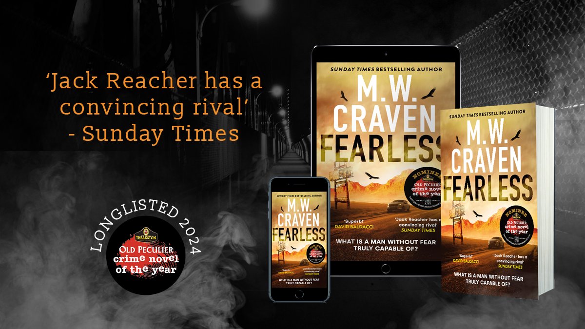 Discover ‘Fearless’ as @MWCravenUK takes us on a thrill ride in the heart of the Chihuahuan Desert. For six years Ben Koening was a ghost, now he’s back for justice. Find out more about the 📕& vote now🗳️ bit.ly/TheakstonsAwar… #TheakstonsAwards @Theakston1827 @LittleBrownUK
