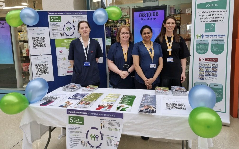 The Immunology nursing team @stjamesdublin highlighting #worldPIweek today. Important to raise awareness of these disorders and the efforts to improve immunology services in Ireland. @ipopi_info @ipiainfo @HSELive @RareDiseasesIE