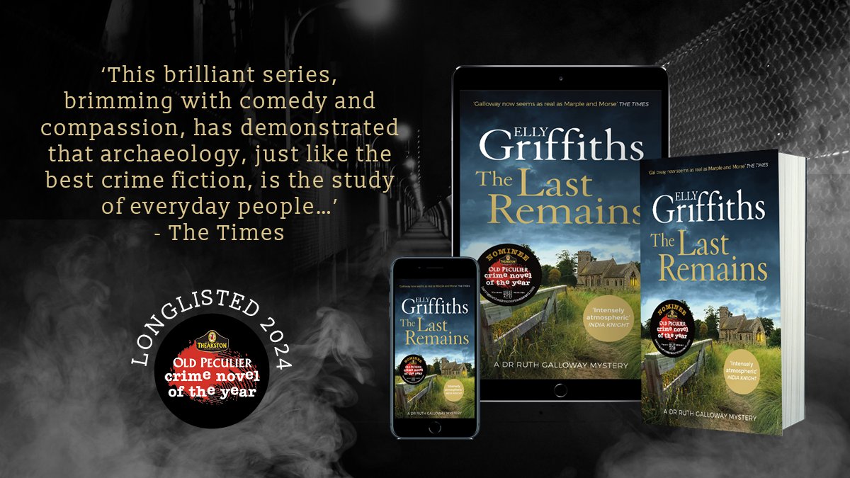 Discover ‘The Last Remains’ as @ellygriffiths unearths a tangled web of lies with DCI Harry Nelson and Ruth Galloway, one that hits close to home for Ruth. Find out more about the 📕& vote now🗳️ bit.ly/TheakstonsAwar… #TheakstonsAwards @Theakston1827 @HachetteUK @QuercusBooks