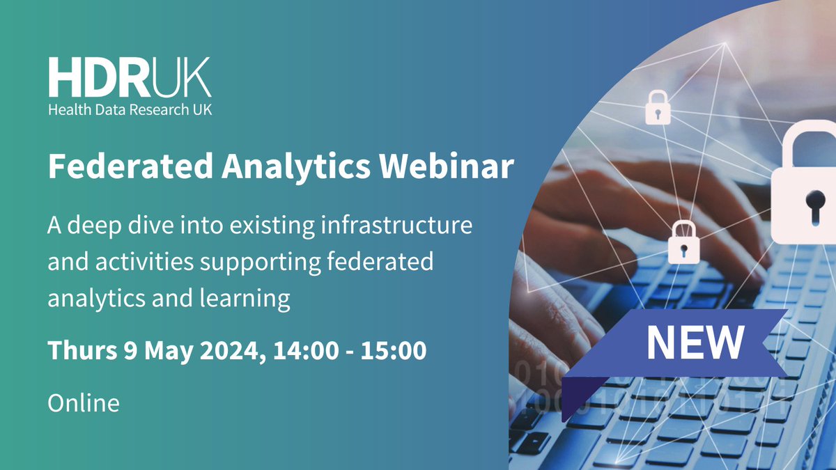 📢 Join us for an exciting new webinar series on federated analytics! 🔎 Our opening session will discuss the use of the vantage6 infrastructure for federated learning. 👉 Don’t miss out, register now! hubs.li/Q02tFCXs0 #HealthData #FederatedAnalytics #DataScience