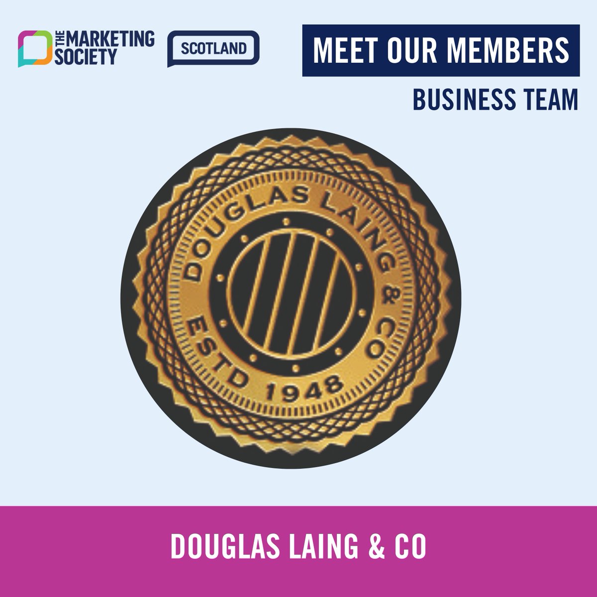 👋 Meet our Business Team Members Established 1948, @DLaingWhisky is a leading Independent blender and bottler specialising the creation of artisan, Small Batch and Single Cask Scotch Whisky. Joanne Motion is Head of Marketing and Claire Coetzee is Head of Creative.