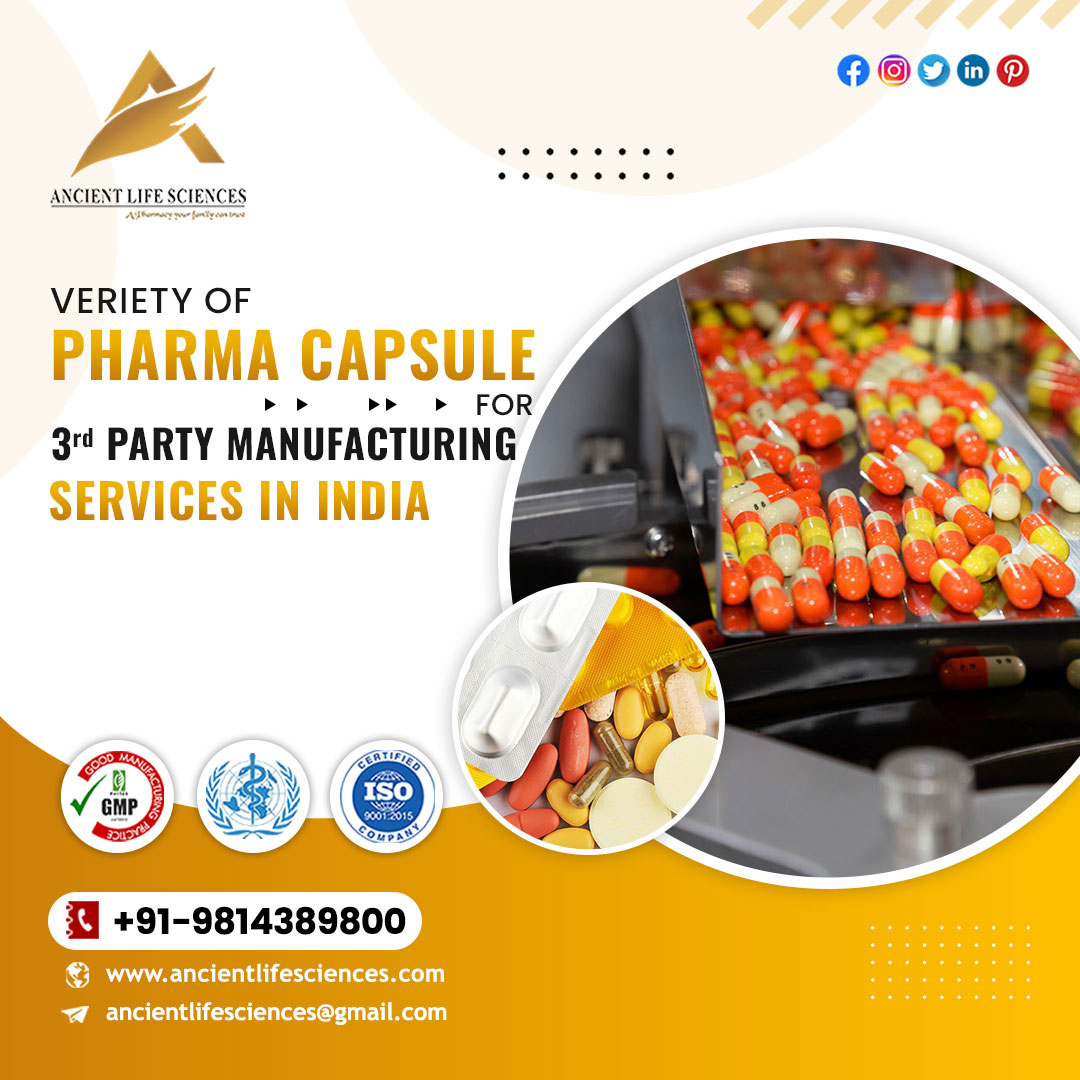 Veriety of Pharma Capsule for 3rd Party Manufacturing Services in India

👉 ancientlife.in

#ancientlifesciences #pharmacapsule #thirdparty #thirdpartymanufacturing #contractmanufacturing #thirdpartymanufacturinginindia #manufacturingservices
