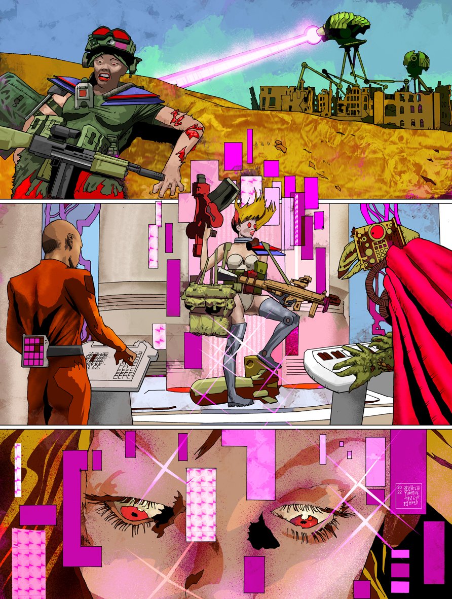 warfras's tweet image. Pages from Galactic Geographic. If you like garish sci-fi, cool ships, bizarre aliens, please check it out and support the KS. If you like Barbarella with body horror and gross aliens support the project!
kickstarter.com/projects/83102…