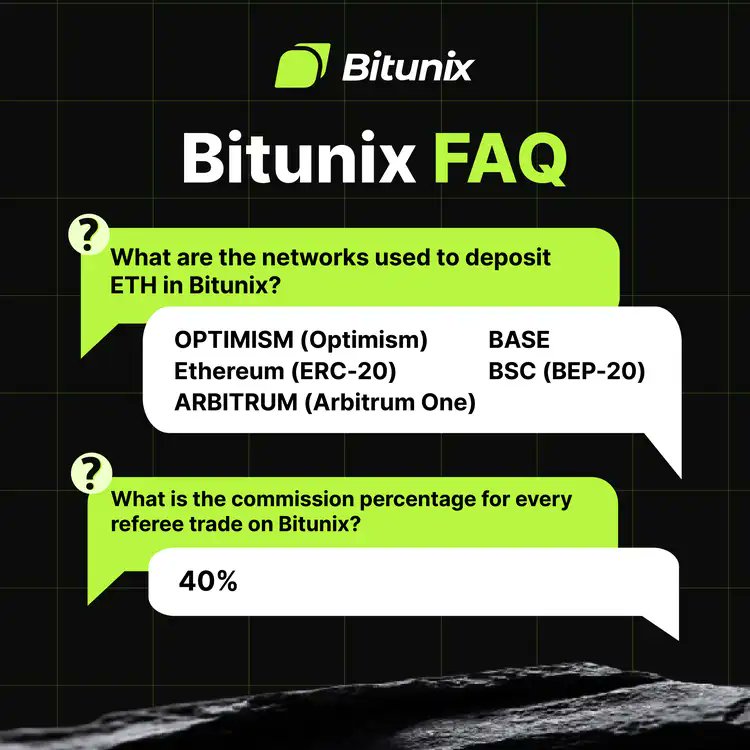 BitunixOfficial's tweet photo. Curious about #Bitunix?
Look no further! Our new FAQ section has all the answers you want to know π
#BitunixFAQ #TradingInsights https://t.co/ULMxQTWCo3