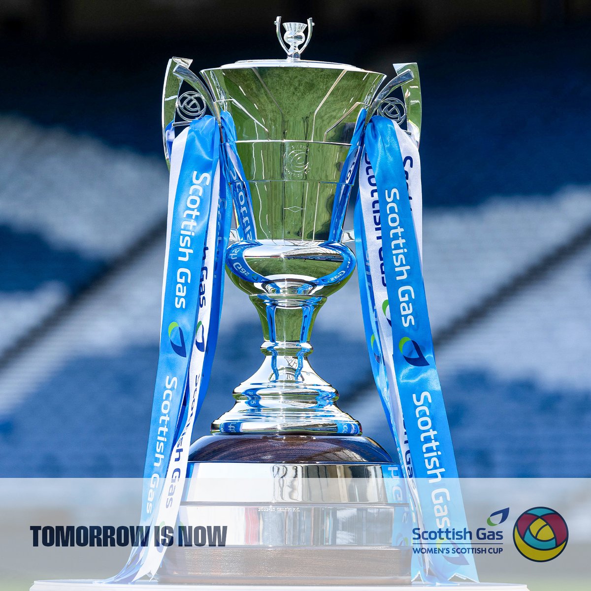 🏆 This is what @RangersWFC and @heartswomenfc are playing for. One week until your @scottishgas Women's Scottish Cup Final. #ScottishCup