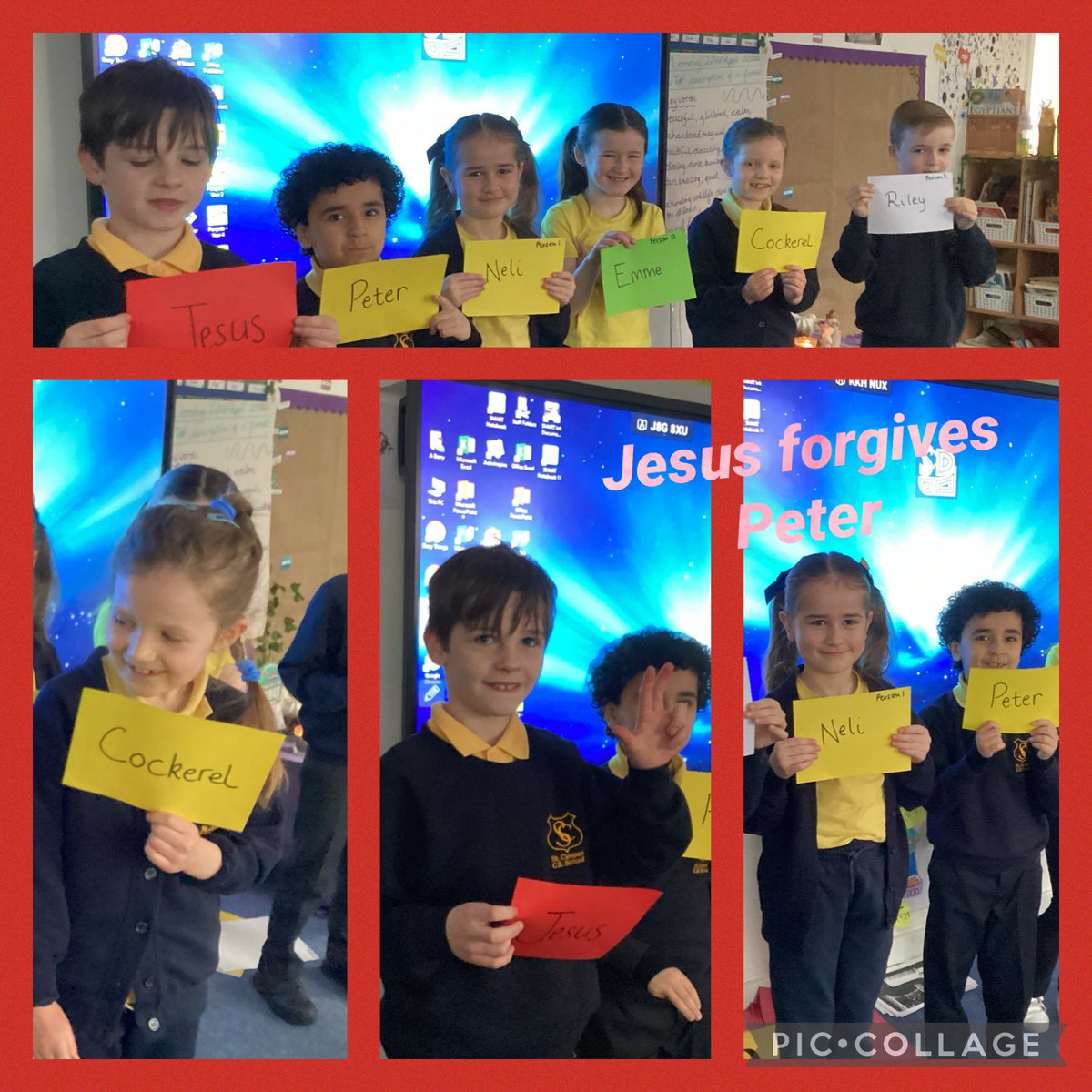 year3stcleopas1's tweet photo. This mornings Collective Worship- Forgiveness.  Children working together preparing setting the calmness for CW. We discussed why Jesus would forgave Peter! We acted the scene. They were amazing @stcleopas @allsaintsacad #stcleopascollectiveworship #forgiveness #livelaughlearn https://t.co/YlGYgf5wGR