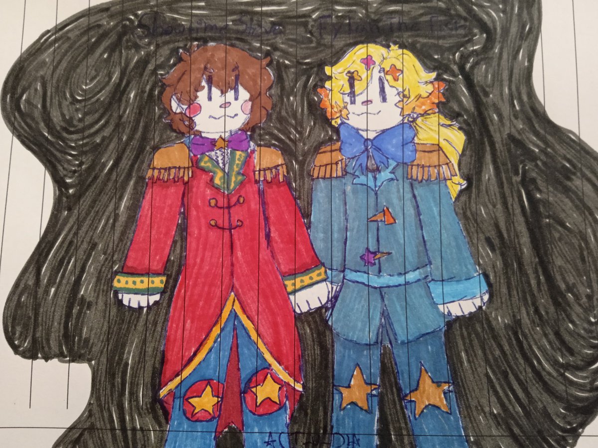 UD_Alt's tweet image. #MCFNAFverse #pdpFnac 
Here's some art i Did Like a year ago of Showtime Steve and Fylan the fish,
I might do a redraw soon :p