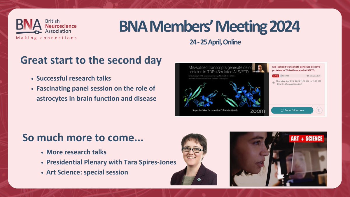 We have had a great start to the second day of our Members' Meeting 2024! There is more to come today including more research talks, our presidential plenary and a special 'Art Science' session. Register here to join in: bna.org.uk/mediacentre/ev… #BNAMembersMeeting2024