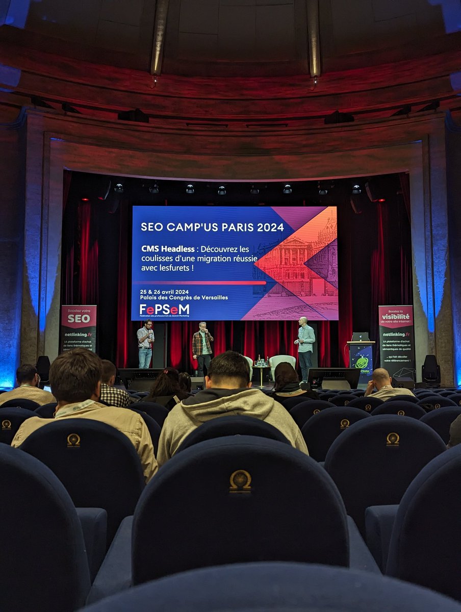 En direct du SEOCAMP'us.
Sujet migration &amp; CMS avant le ravitaillement 👌