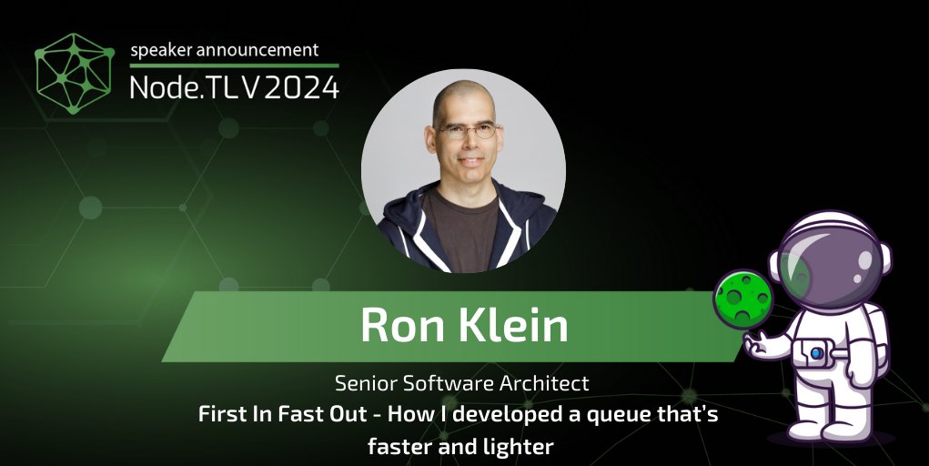 We are proud to announce that Ron Klein will be speaking at #NodeTLV24! Check out the full agenda on nodetlv.com