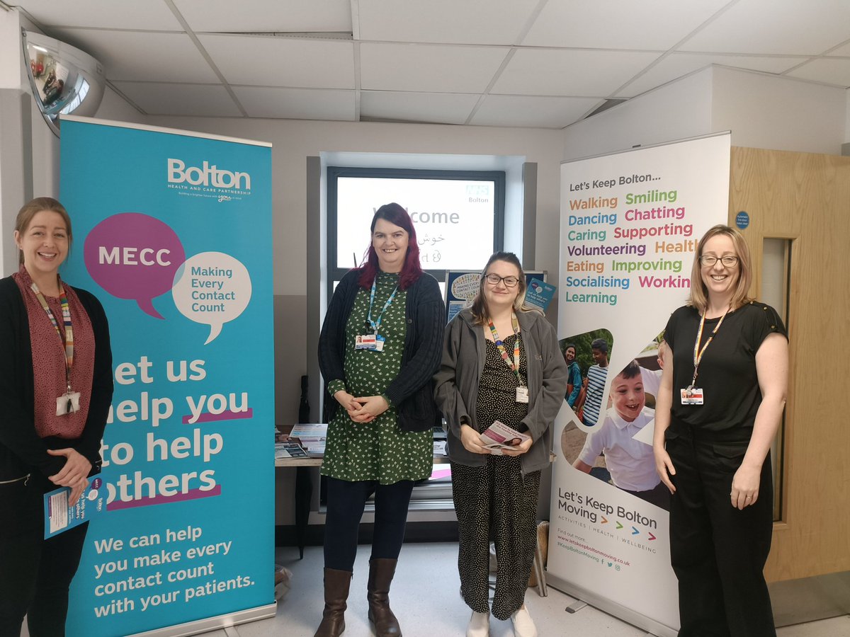 Vicky Scowcroft (@vickyactive) on Twitter photo Come and see us in the main entrance <a href="/boltonnhsft/">Bolton NHS Foundation Trust</a> to hear more about the upcoming NHS event to upskill staff to have those important, but at times difficult, wellbeing conversations with patients - let's make every contact count! #MECC <a href="/KeepBoltonmovin/">Let’s Keep Bolton Moving</a> <a href="/boltonnhsft/">Bolton NHS Foundation Trust</a> Come and see us in the main entrance <a href="/boltonnhsft/">Bolton NHS Foundation Trust</a> to hear more about the upcoming NHS event to upskill staff to have those important, but at times difficult, wellbeing conversations with patients - let's make every contact count! #MECC <a href="/KeepBoltonmovin/">Let’s Keep Bolton Moving</a> <a href="/boltonnhsft/">Bolton NHS Foundation Trust</a>