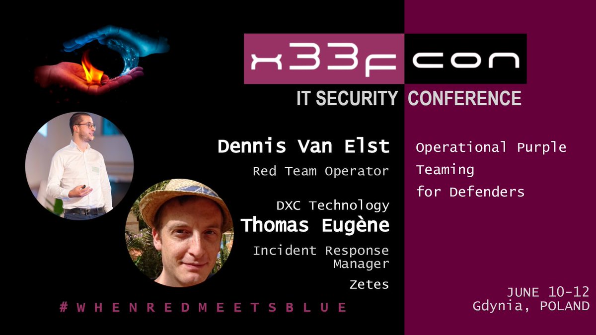 Dive deep into #cybersecurity with our hands-on #training by @0xbad53c and Thomas Eugène! Join red and blue teams in live attack-defense exercises against simulated APT 0x00. Learn #ThreatHunting, #DetectionEngineering, and #IncidentResponse techniques 🛡️
x33fcon.com/#!t/DennisVanE…