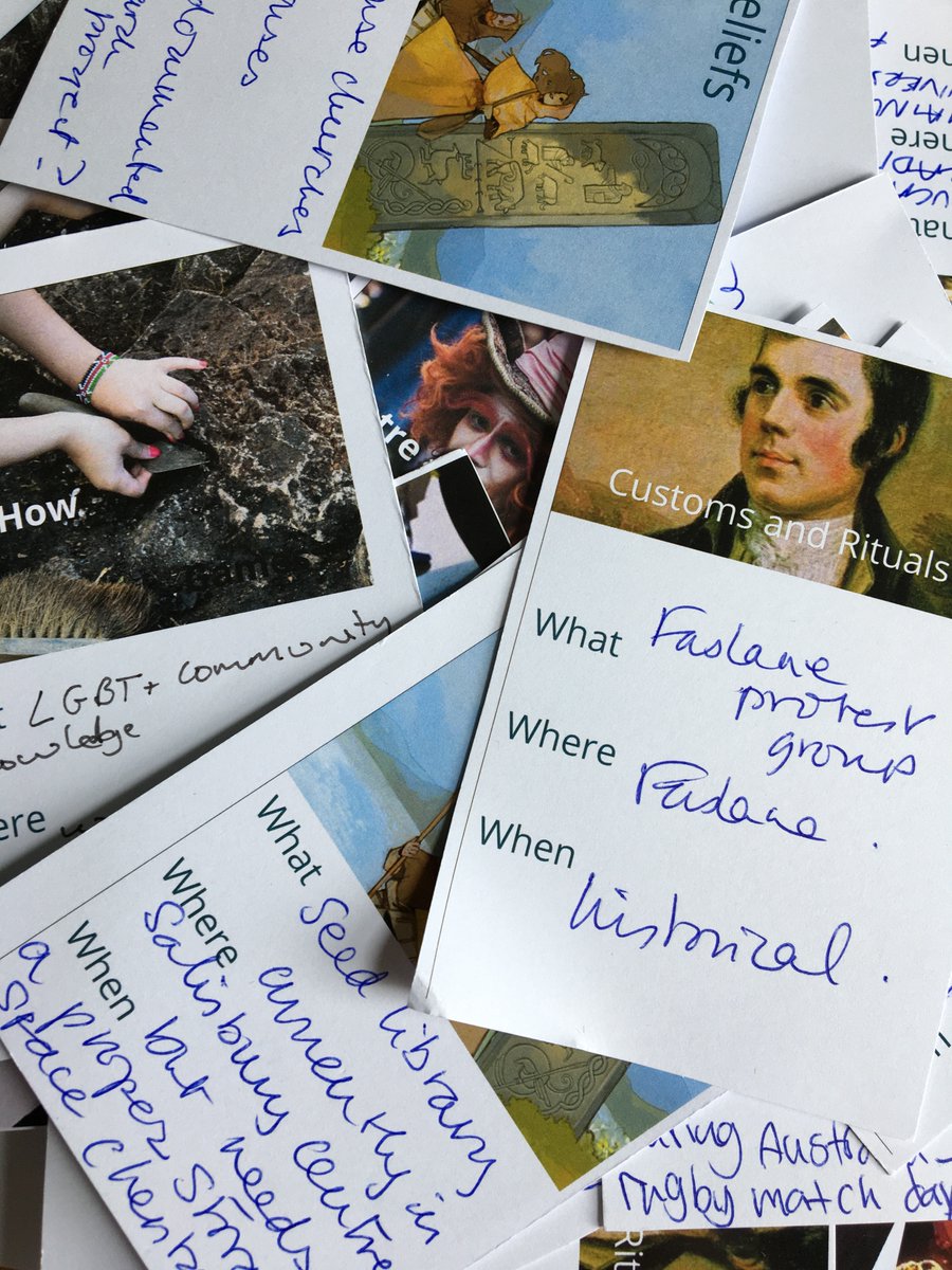 We asked people to describe #Scotland's cultural #heritage . They told us about wassailing, protest groups, ghost signs, queer communities, seed libraries and more. Join us online 1st May to explore how @socantscot could help to bring this alive for us all heritagehub.socantscot.org