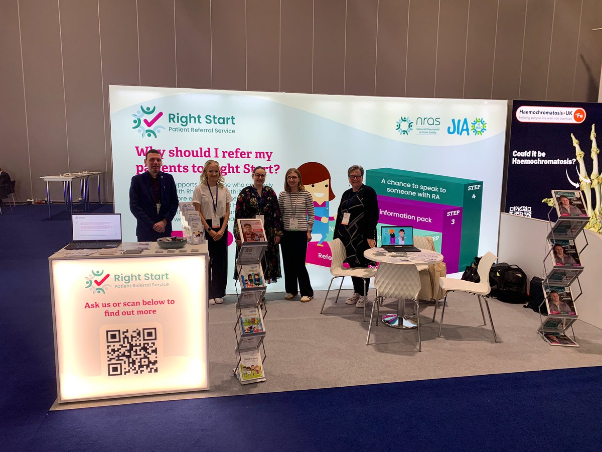 We are back for Day 2 of #BSR24 Come and visit the team at stand 8 for more information on how our Right Start service can help you! @RheumatologyUK