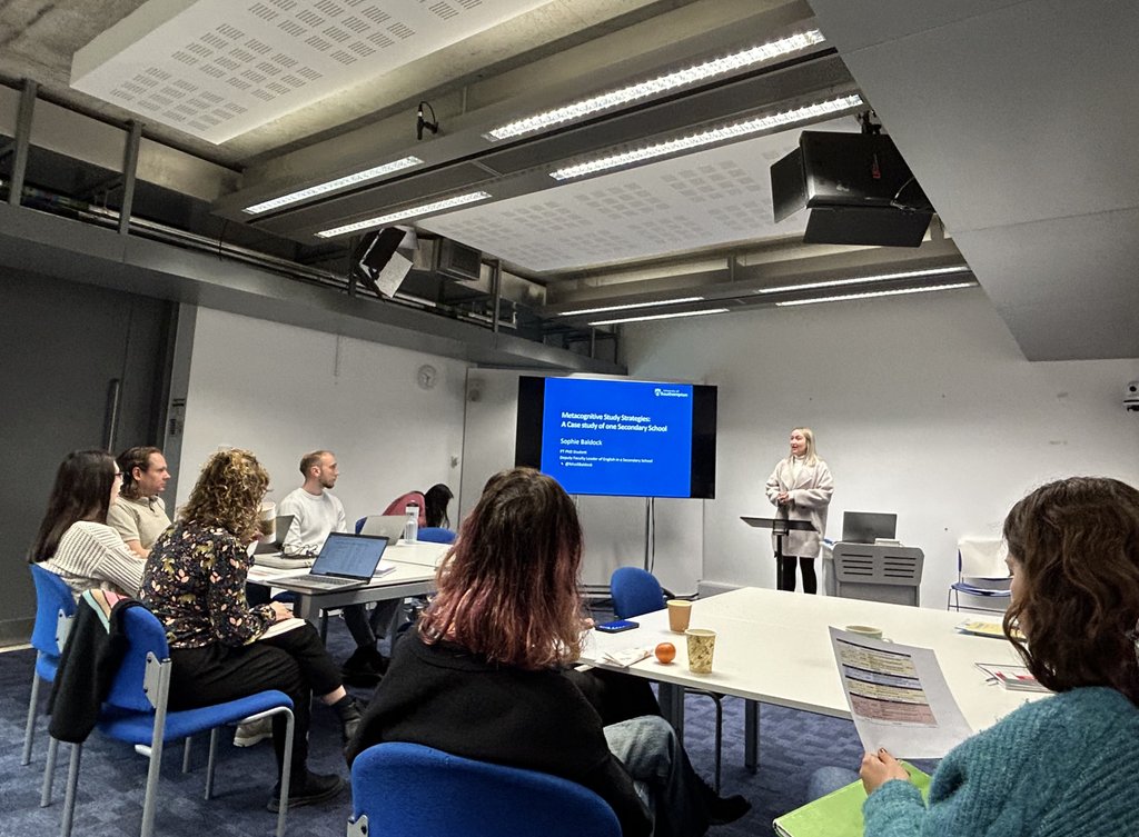 Our second presentation was from @MissSBaldock on the 'Implementation and Perceptions of Metacognitive Study Strategies in the English Secondary Classroom'. 

#metacognition #secondaryschool #studystrategies