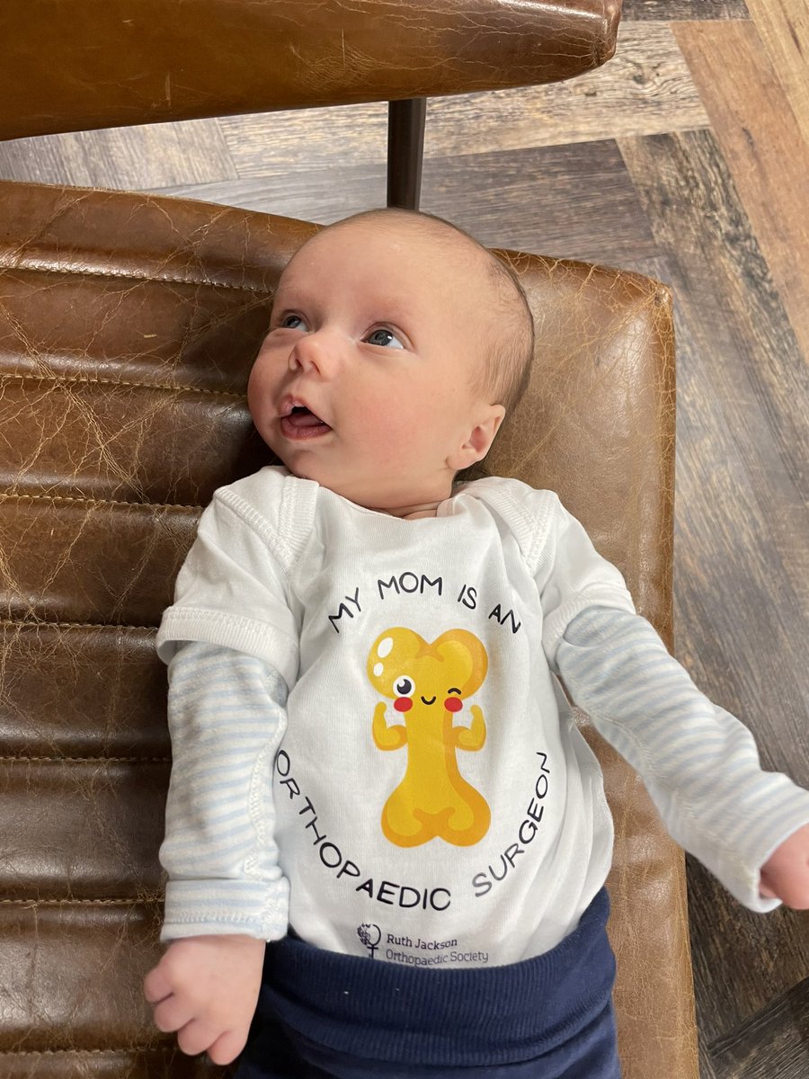 Mini hand surgeons loving the baby room at #BSSHSpring24. Great to be able to join, support friends and colleagues-and allows tiny to sport his best @RJOSociety gift! @HopkinsOrtho @Fayefayebarnett @dlaport1 @BSSHand