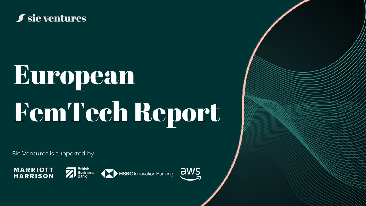 Our European FemTech Report is LIVE ♀️ The Sie Team have spent the last 9 months, immersed in the femtech landscape, analysing data from 540 companies from pre-seed to IPO. Download &amp; read here: sie.ventures/femtech-report…