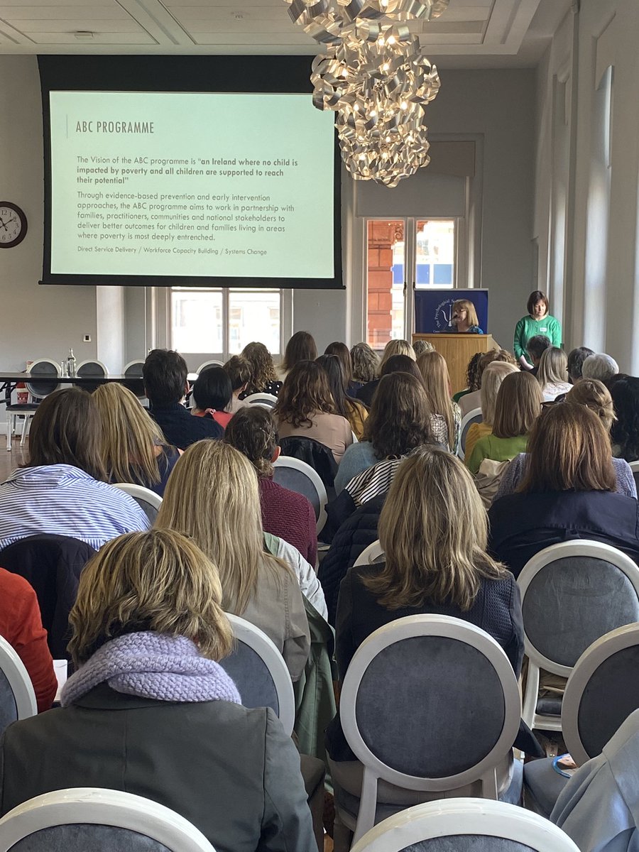 ‘IMH is everybody’s business’ Great to see so many ABC programmes in attendance at todays event listening to Bernie Laverty and Debbie Scales talking about a framework for IECMH @young_ballymun @ABCStartRight @letsgro_2gether Better Finglas and Preparing for Life #IMHIreland