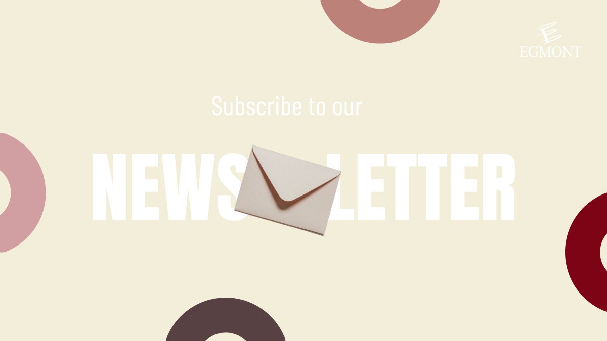 Would you like to be the first to know what we do at @EgmontInstitute and @EgmontTraining ? Subscribe to our #newsletter to keep up-to-date on our events, trainings, and publications! #internationalrelations #thinktank egmontinstitute.be/subscribe/