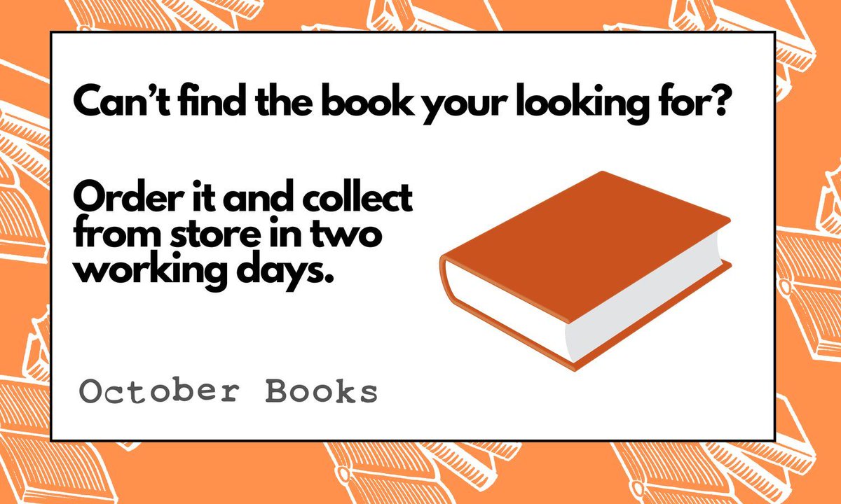 We are a portal to any book in print in the UK! If it's not on our shelves, we can usually get hold of it for you in 2/3 working days! 👉 buff.ly/3UsBryc