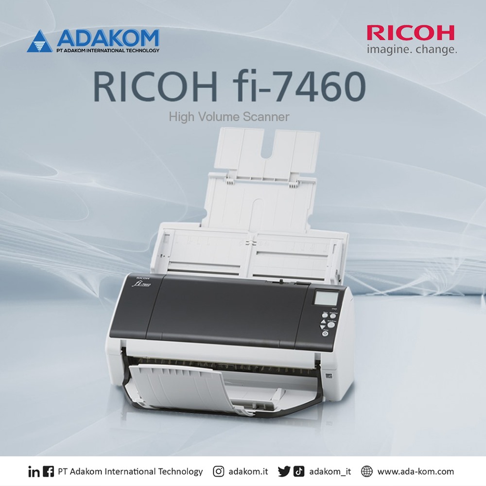 TThe fi-7460 provides high quality technology for reliable scanning and enhanced image processing functionalities to significantly empower business workflows. 

#adakom #2024 #ricoh #scanner