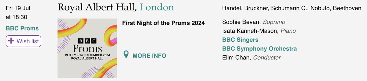 The @bbcproms events for 2024 have been revealed. Check out all the listings on Bachtrack: bachtrack.com/search-events/…