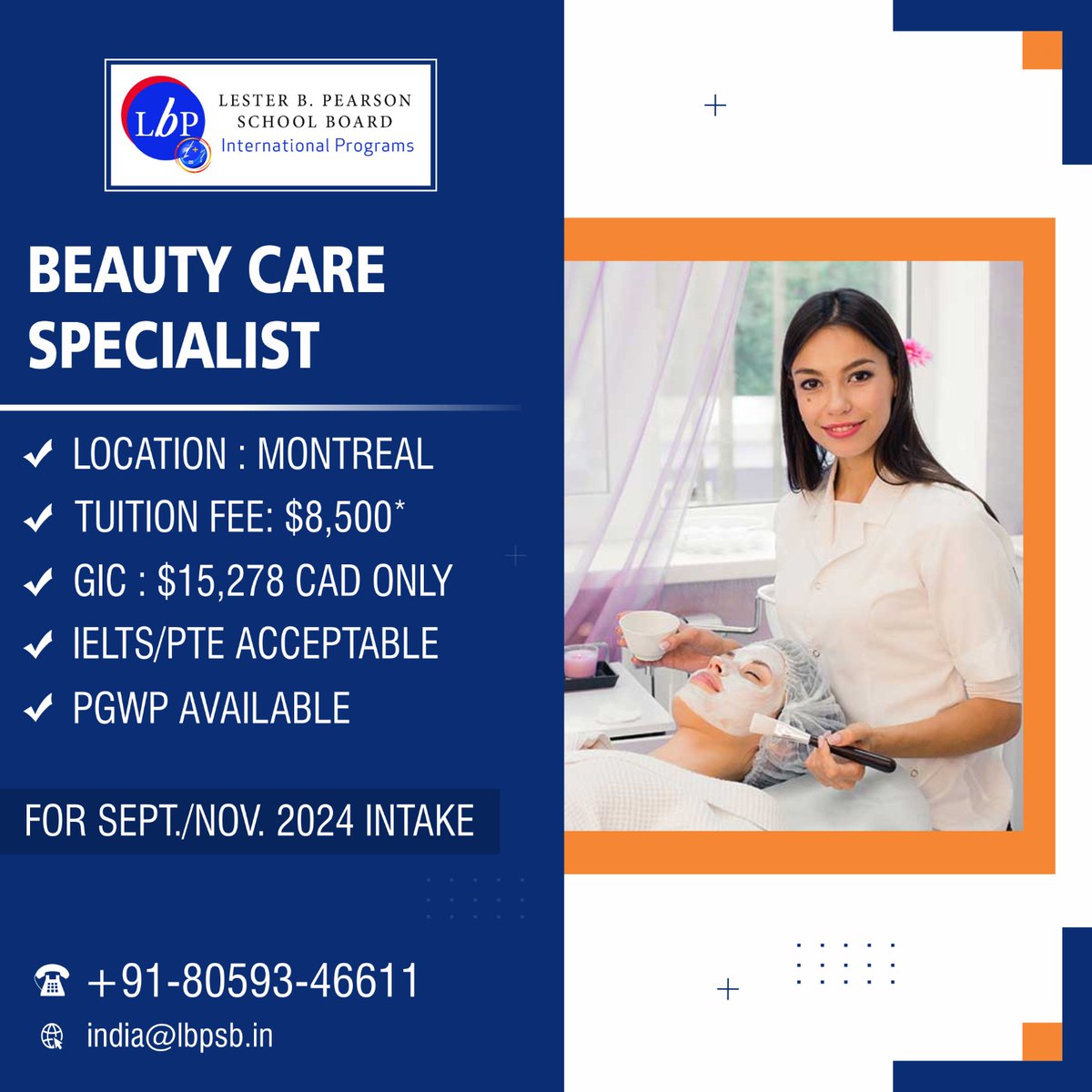 📷 Lester B Pearson School Board

📷PROGRAM: BEAUTY CARE SPECIALIST
📷LOCATION: MONTREAL
📷TUITION FEE: $8500
📷GIC: $15278 CAD Only
📷IELTS/PTE ACCEPTABLE
📷PGWP AVAILABLE

𝐑𝐄𝐒𝐄𝐑𝐕𝐄 𝐘𝐎𝐔𝐑 𝐒𝐄𝐀𝐓𝐒 𝐍𝐎𝐖📷
 #foryou #totonto #visaabroad #bhfyp #foryou #MovetoCanada