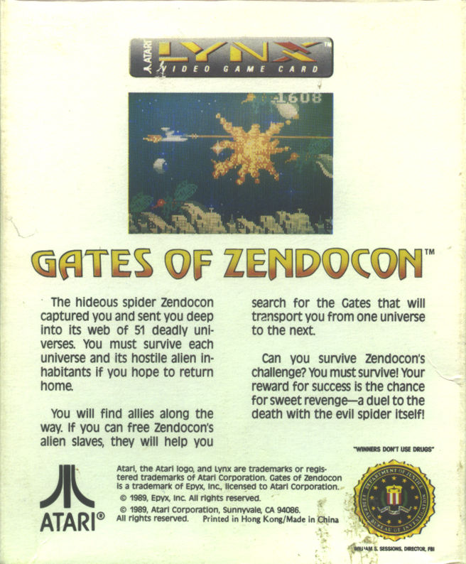 GATES OF ZENDOCON: In 1989 a space fighter traversed a web of universes. A brilliant Atari Lynx scrolling shooter from Epyx this was a launch title for the console, did you ever pass through teleportation gates in order to defeat an evil spider? #retrogaming #Atari #80s #gaming