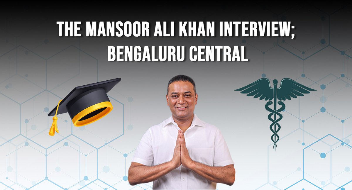 Exclusive Interview:#MansoorAliKhan, #Congress Candidate for #BangaloreCentral, Shares Vision to Address Key Issues & Bring Positive Change.
 
bolindiabol.live/politics/educa…
 
✍: #NischithN

#BangaloreVotes #CongressManifesto #EduReforms #EducationForAll #QualityHealthcare #VotersFirst