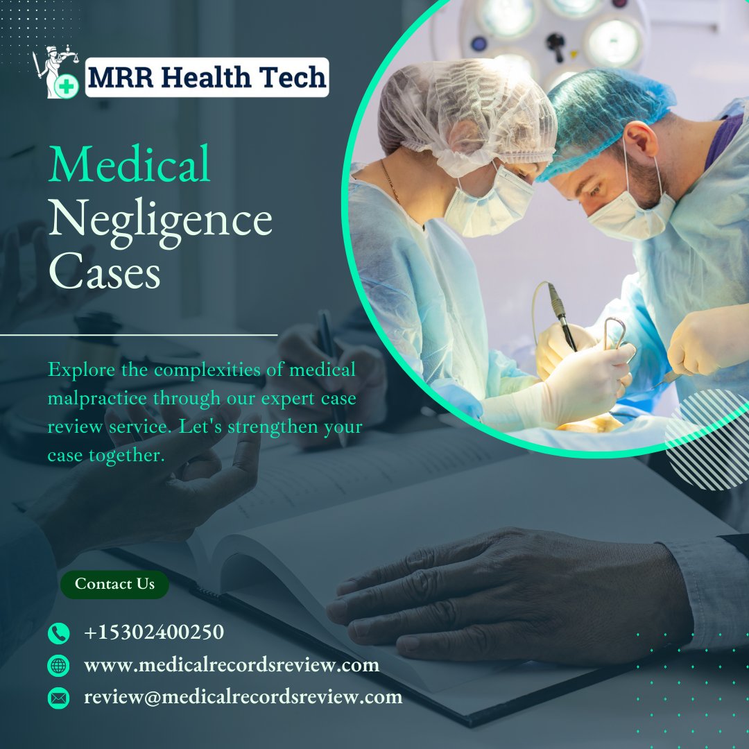 Dive into our comprehensive #MedicalNegligenceCases review service for expert insights and strengthened #litigation strategies. Let's pursue justice together.

#MedicalMalpractice #SurgicalNegligence #MedicalNegligenceClaim #MedicalRecordsReview #MRRHealthTech