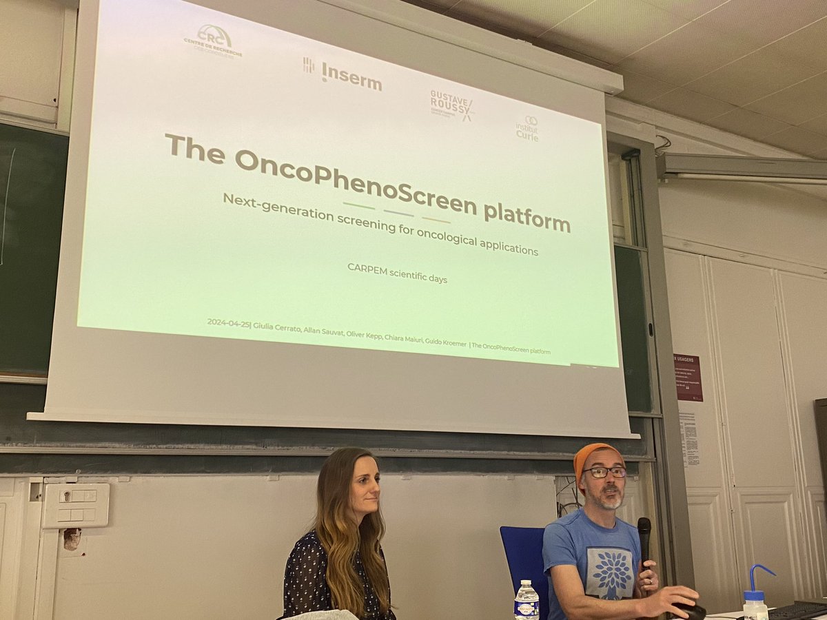 Back to the future with the oncoPhenoScreen platform !presented by Oliver Kepp from @CRCordeliers @SiricCarpem