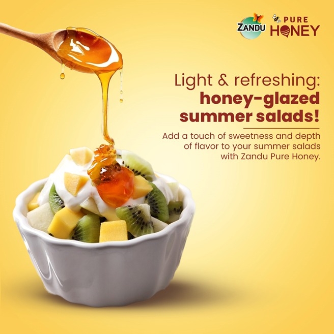 Looking for ways to add a twist to your summer salads? Drizzle some Zandu Pure Honey for a touch of sweetness!

#zandupurehoney #purehoney #purehealth #salad #saladrecipe #healthyliving #refreshingtreat #sweethoney #summervibe #healthyeating #natural #healthychoice