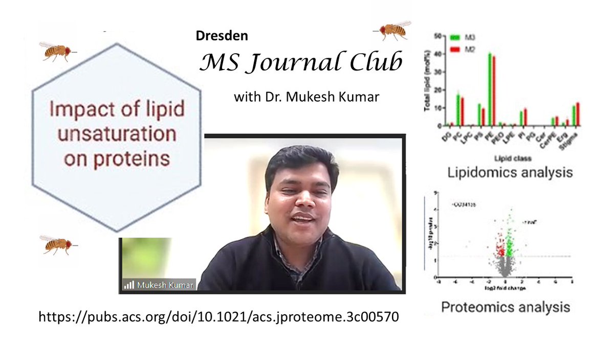 Delighted to host our alumni Mukesh Kumar as speaker on MS JC! He presented the latest paper of our multiyear project with @JensRister Lab @UniBoston. Where endurance and dedication bring to fruition👍
#massspec #proteomics #lipidomics #eye #Drosophila
pubs.acs.org/doi/10.1021/ac…