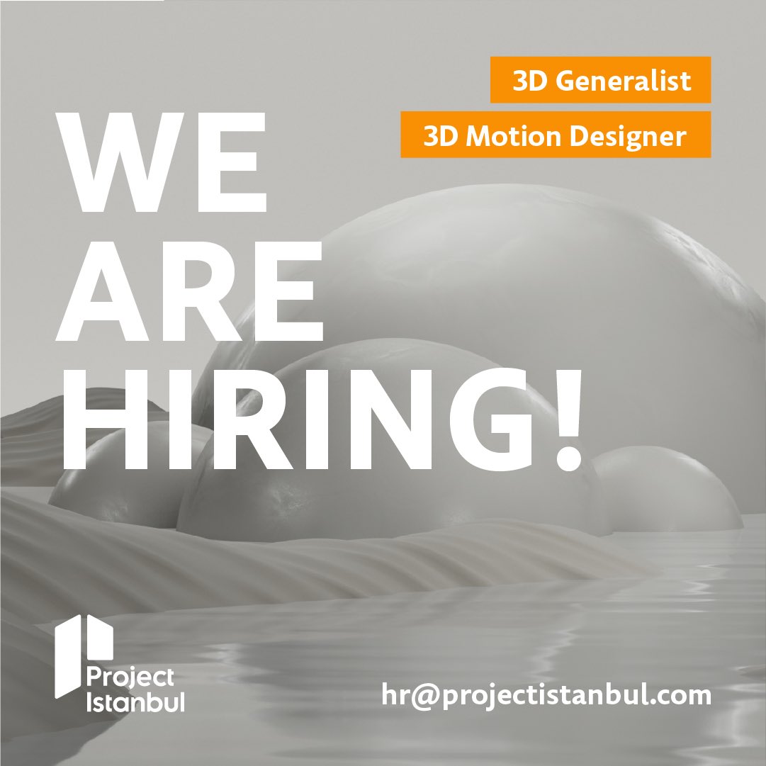 Projectlstanbul's tweet photo. #Hiring #3dartist #motiondesigner #recruitment https://t.co/DavRQcsSHS