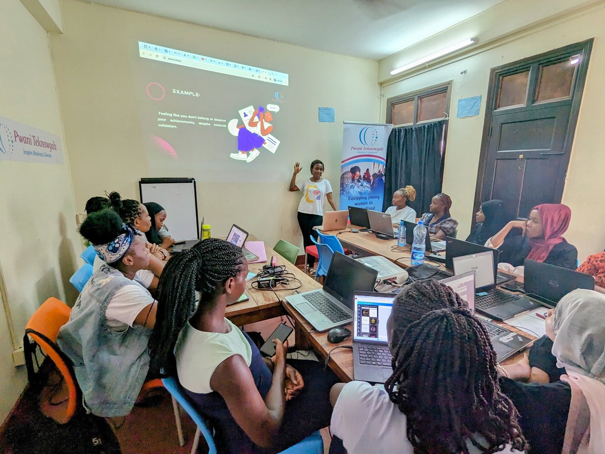 pwaniteknowgalz's tweet photo. Our Executive Director @kavekeruth  recently had an incredible opportunity to inspire confidence and empower young girls at our space by sharing how to overcome #impostersyndrome

We pledge to support and uplift our young generation on this journey of growth and empowerment . https://t.co/0hOJxjGJBY