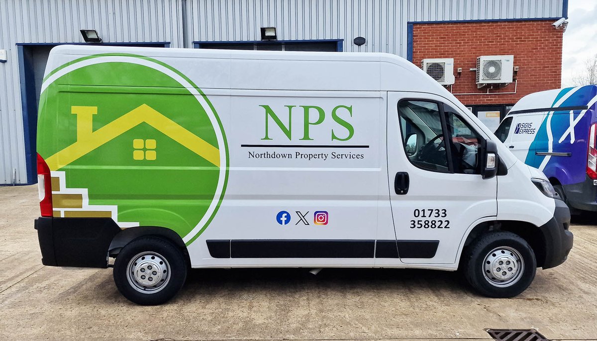 Peugeot Boxer van graphics for Northdown Property Services #vangraphics