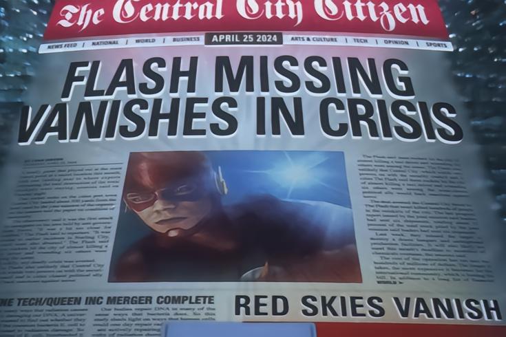 Hoje o Flash desaparece na Crise, e é o único dia que você pode dar RT nisso.
