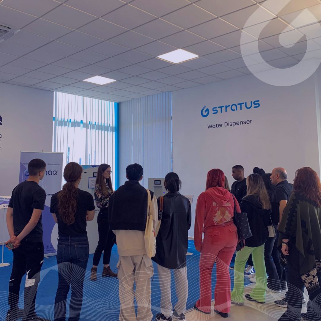 wearegenaq's tweet photo. 💡 Last week, we hosted a visit from some future industry leaders! 💧✨
These students from the #Erasmus Plus Program, coordinated by TRAINING EUROPE, were eager to learn more about our #AWGs and the impact they have on the world's future! 🌊💧
#GENAQ #purewater #waterfromair https://t.co/4wWxzwaGry