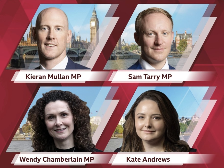 Discussing Labour’s plan to renationalise the railways on Thursday's #PoliticsLive Kieran Mullan MP, Conservative Sam Tarry MP, Labour Wendy Chamberlain MP, Lib Dem Kate Andrews, Spectator BBC Two 12:15pm bbc.in/44jxkYv