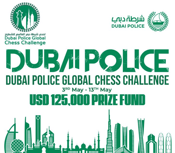 दुबईपुलिस ग्लोबल चैस चैलेंज – चीन के यू यांगयी होंगे टॉप सीड , भारत के एसएल नारायनन की 2700 पर नजर @DubaiPoliceHQ #DubaiPoliceGlobalChess #HindiReport @ChessbaseIndia @ChessbaseHindi सयुंक्त अरब अमीरात हमेशा से कई बेहतरीन टूर्नामेंट का आयोजक रहा है और अब एक बार फिर 3 मई से 13 मई