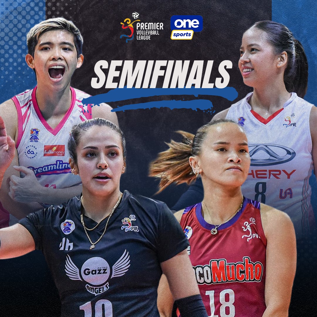 🍦x 🍫 x ⛽️ x 🚗 Defending champion Creamline, Choco Mucho, Petro Gazz, and Chery Tiggo complete the 2024 All-Filipino Conference semifinal cast. Who’s your pick to be the final two, PVL fans? 🤔 #PVL2024 #TheHeartOfVolleyball #PVLonOneSports