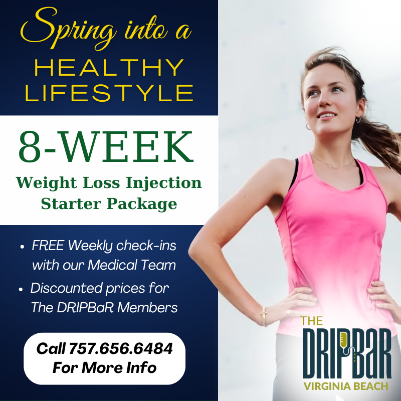 dripbarvabeach's tweet photo. Embrace the springtime vibes with our 8-Week Starter Package, your ultimate boost to achieve your fitness goals and a healthier you! Call to learn more today!

(Our products are not intended to diagnose, treat, cure, or prevent any disease. See FDA Disclaimer on our website.) https://t.co/J5dvn77PQH