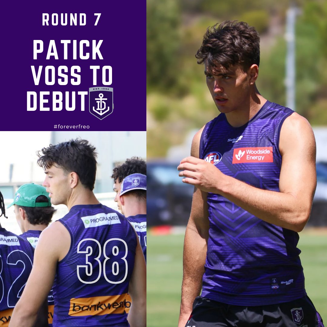 freopics_'s tweet photo. ANOTHER DEBUTANT FOR ROUND 7 ๐ช
PATRICK VOSS TO DEBUT
Yay!! Congratulations!! โ๏ธ๐
Go well and can't wait to see you out there..
#foreverfreo #freopics #freodockers #debut #round7 #patrickvoss #funedit #congratulations #debut https://t.co/AhpDLIkBob