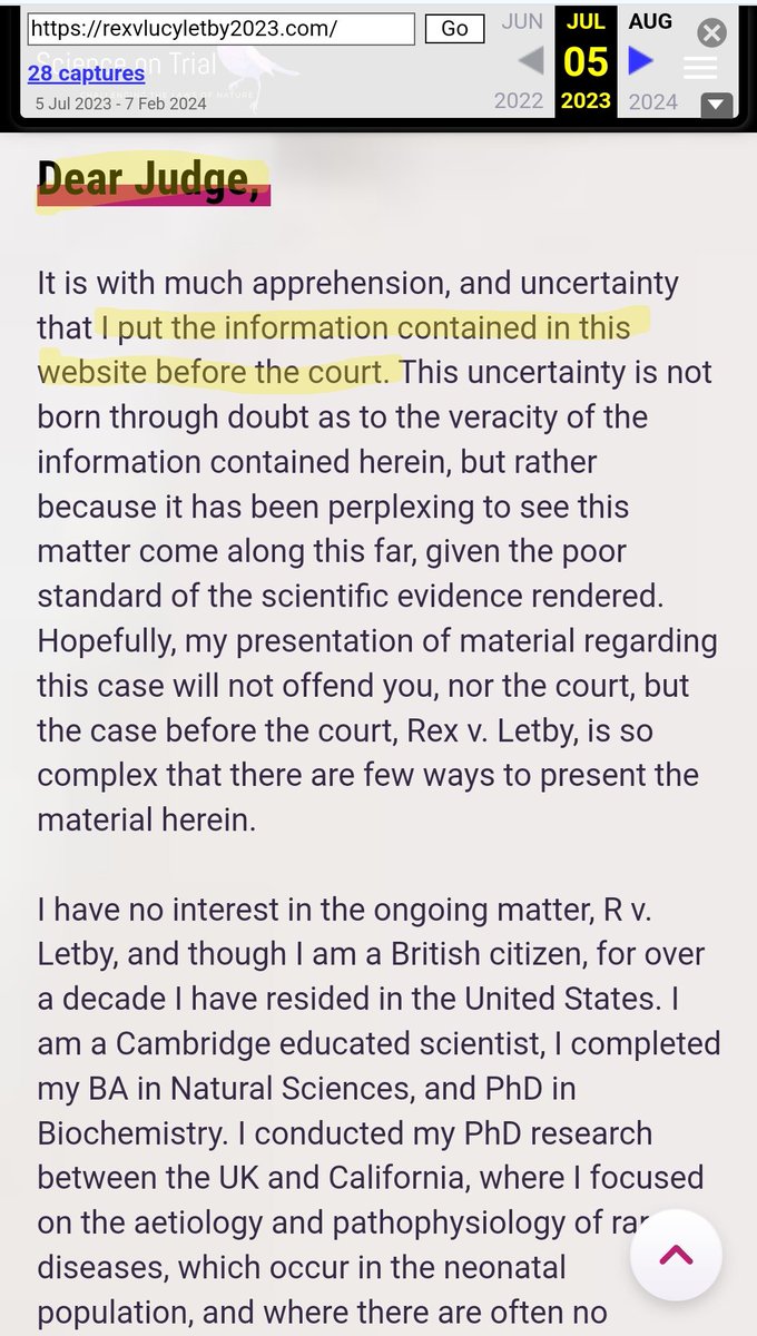 mrjgossipgirl's tweet photo. I wasn't going to post this, but given Sarrita Adam's new post on https://t.co/jNBzVT2F1q advertising my subreddit, let's take a moment to observe the irony here related to who tried to introduce junk science into a courtroom. #lucyletby #scienceontrial @Forensic_Sci_ https://t.co/ai3NqnNR4n