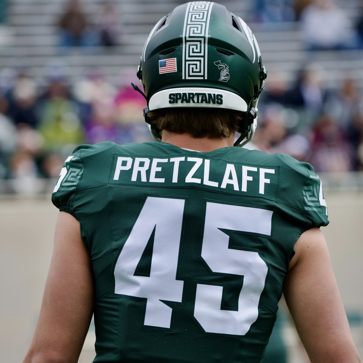 Fun to hear Brady’s name on TV but we have to fix something. Don’t let the “A” fool you. Think PRETZ-L-OFF. Now I hope @brady_pretzlaff makes more plays so people can practice saying it 😜 @MSU_Football