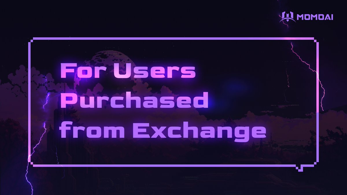 📡Important Announcement! Attention to all #MomoAI Node buyers Via Exchange! 🧩Follow these detailed instructions to claim your nodes! 🔗mirror.xyz/0x6e9470134FDC… Provide a screen recording💿, containing the info: your Txid, invite code, and in-game Momo address. 🥝Make sure