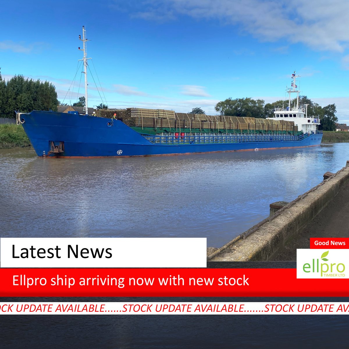 EllproTimber's tweet image. Latest ship arriving. Order your stock now from Ellpro Timber