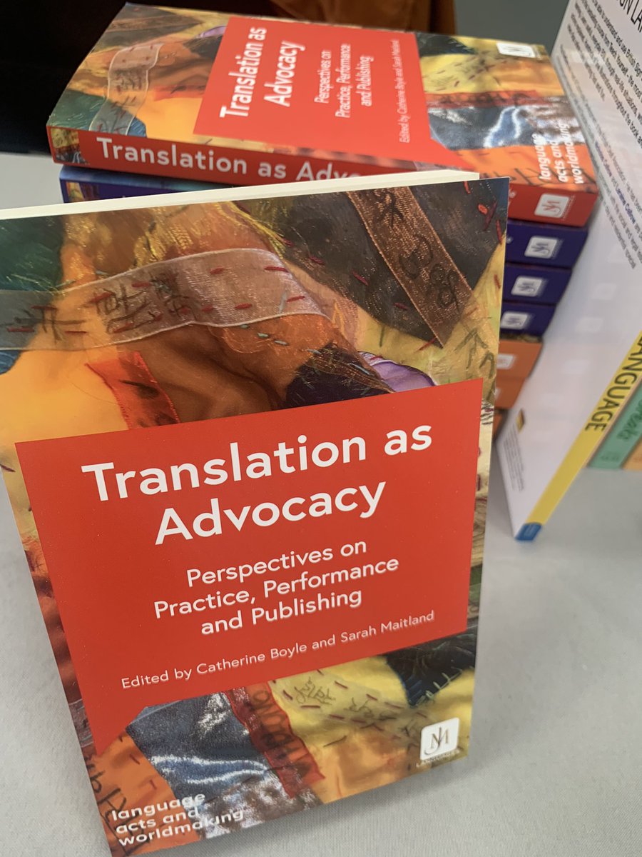 Happy Publication Day to #TranslationAsAdvocacy, part of our #LanguageActsandWorldmaking series by @languageacts - you can buy a copy today @AULC_Languages with a  special 20% conference discount, available at our stand! #newbook #languageteaching #AULC2024
