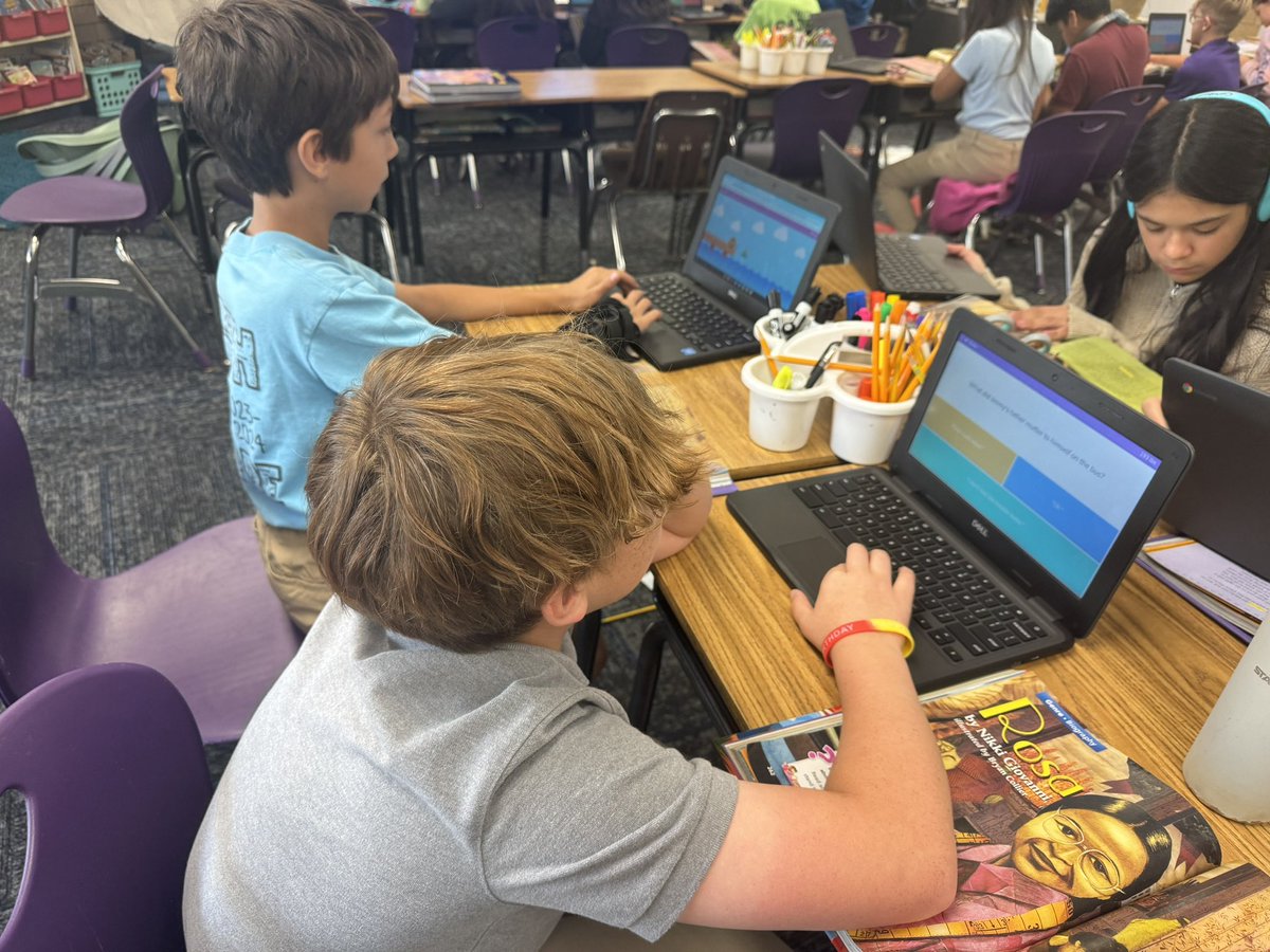 CondonsClass's tweet photo. What do we call a Blooket made with student-created questions from our anchor text? Next-level engagement! 🧠 #Reading https://t.co/VXFn3K2Rja